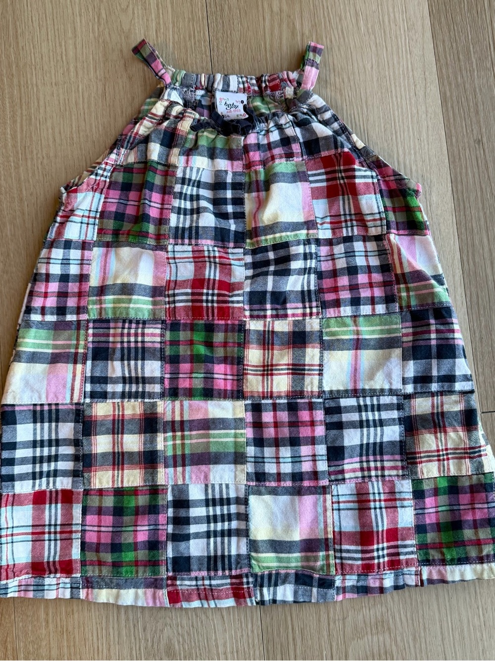 Vintage Baby Gap Girls Multicolor Plaid Halter Sundress Sleeveless 5 Years
